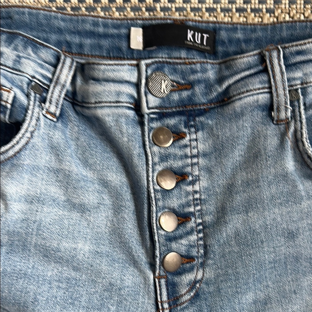 Kut from the Kloth Rachael High Rise Mom Jean Fab Ab Size 16 - Picture 3 of 14